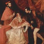 Paolo III con i nipoti Alessandro e Ottavio Farnese opera di Tiziano