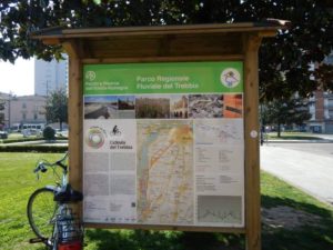 Indicazioni Ciclovia del Trebbia a Piazzale Marconi - Stazione Ferroviaria di Piacenza