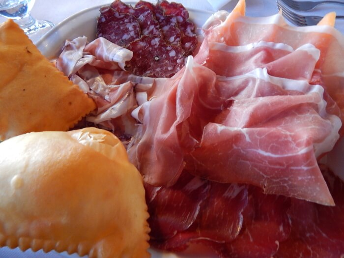 salumi e gnocco fritto