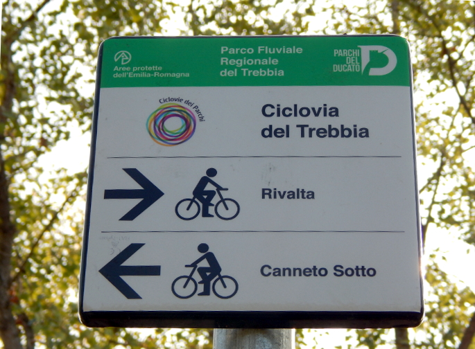 “Ciclovie dei Parchi” è un progetto regionale dell’Emilia Romagna che valorizza il “cicloturismo “ nelle aree protette coniugando treno & bicicletta. Perciò la Ciclovia del Trebbia, di cui fa parte, è un percorso facile di 50 Km che parte e ritorna alla Stazione Ferroviaria di Piacenza.